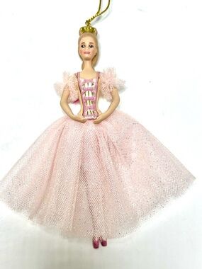 Vintage Sugar Plum Fairy Porcelain Barbie Ornament